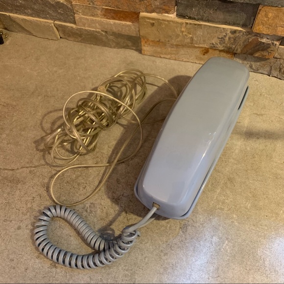 Vintage Conair push button tone pulse landline slimline phone Light Blue - Picture 1 of 7